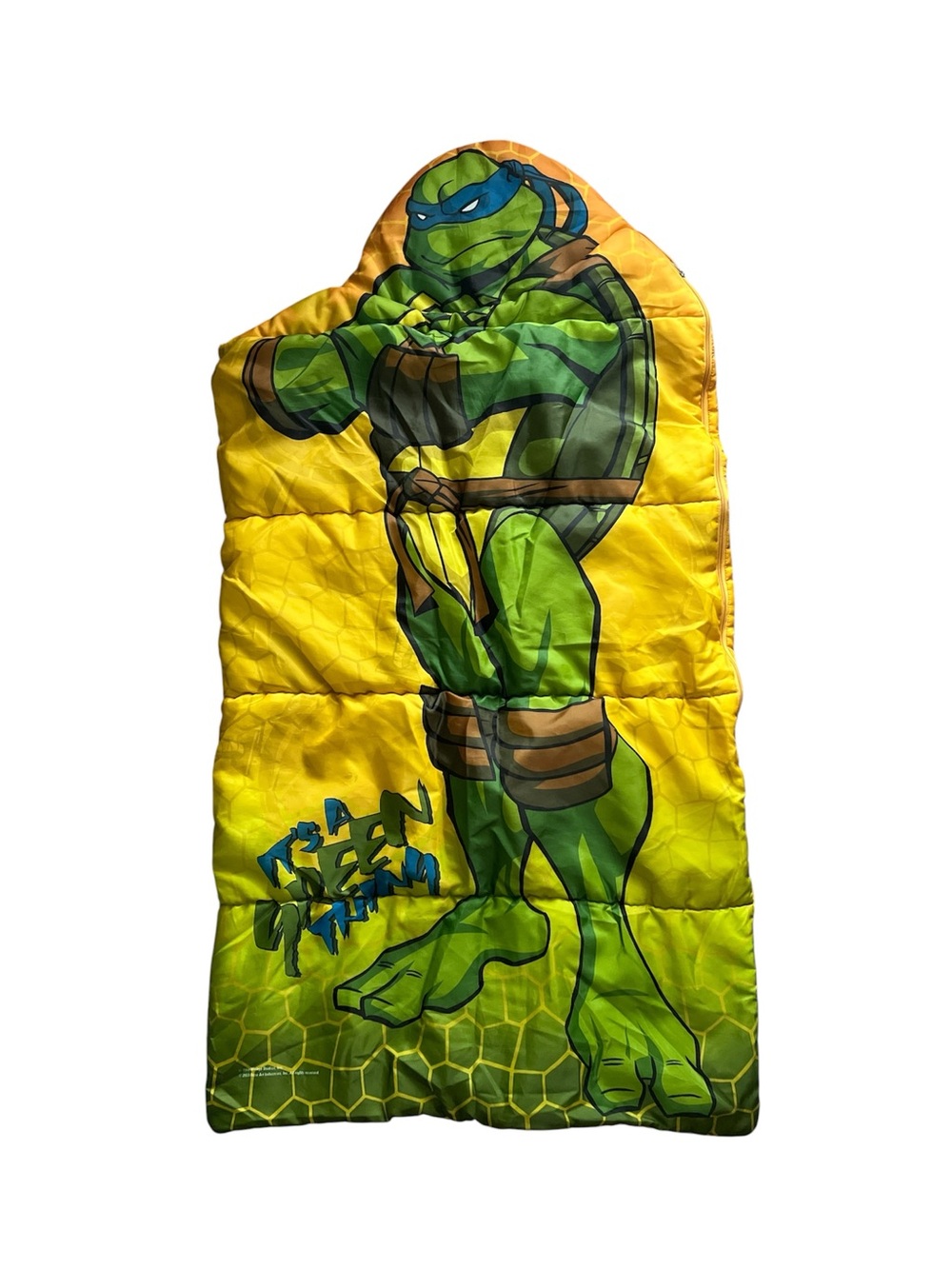 Teenage Mutant Ninja Turtles Leonardo Green Sleeping Bag - Kids Unisex